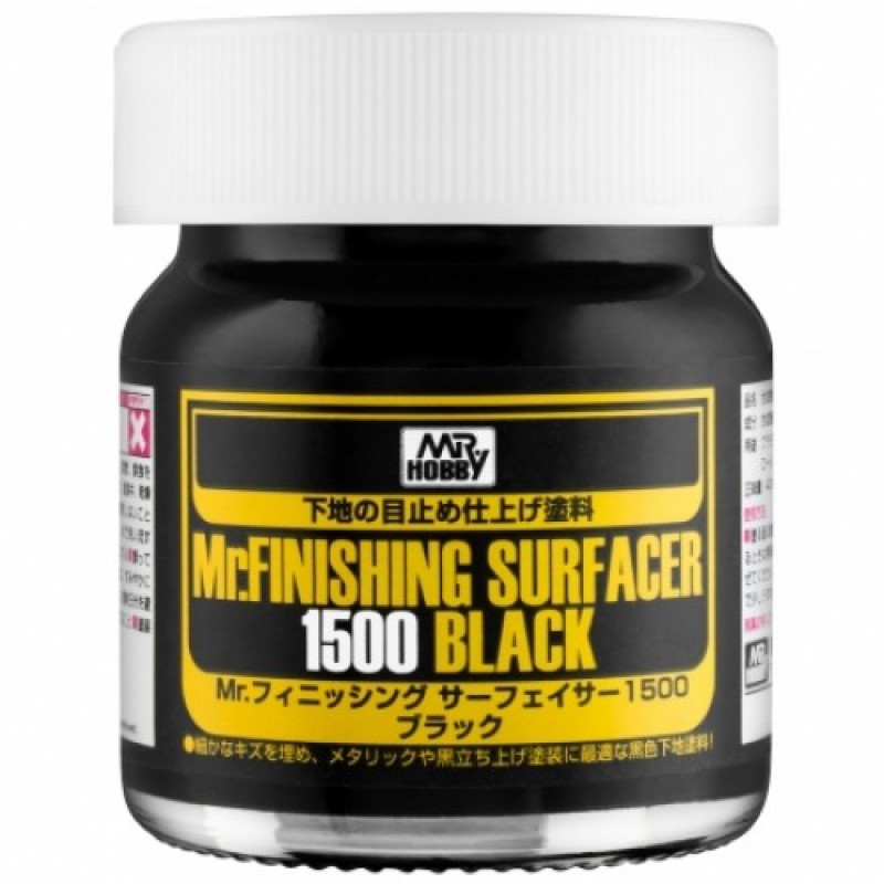 MR. FINISHING SURFACER 1500 BLACK PRIMER PRETO Primer Tinta