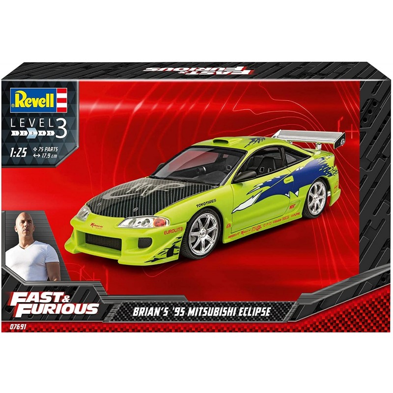 ◆未開封◆Fast＆Furious 1995 Mitubishi Eclipse Brian's 1995 Mitsubishi Eclipse (Fast & Furious) 1:25