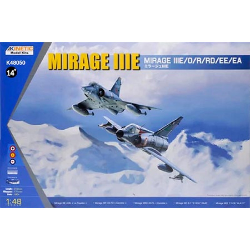 キネティック Mirage IIIE 1/48 Mirage IIIE/O/R/RD - 1/48