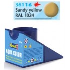 Tinta Revell para plastimodelismo - Aqua Color - Solúvel em água - Sandy yellow mat - 18ml - Num. 16