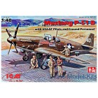 Mustang P-51B with USAAF Pilots and Ground Personnel - 1/48