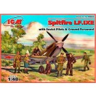 Spitfire Mk LF IXE with Soviet Pilots and Ground Personnel - 1/48