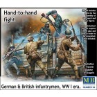 Hand-to-hand fight - German&British Infant infantrymen - WWI era - 1/35