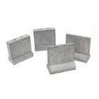 Jogo de blocos (4) de muro de concreto pré-moldados em resina - 1/35