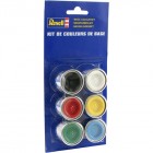 Tinta Revell para plastimodelismo - Base Colour Set Enamel Paints (6x14ml colours)